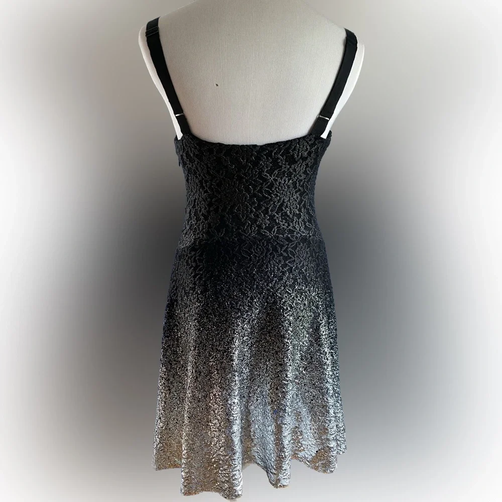 Free People Ombré Black & Silver Dress (S)